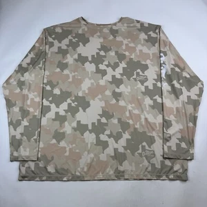 Old Tejas Camouflage Mens XXXL Biege All Over Print Texas Long Sleeve Shirt - Picture 1 of 11