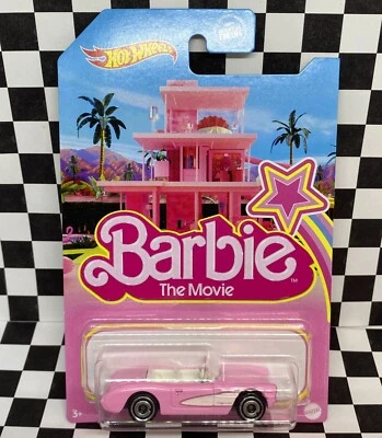 Розовый корвет Barbie The Movie 1956 Hot Wheels 2023 Mainline Promotional 1:64 - Изображение 1 из 4