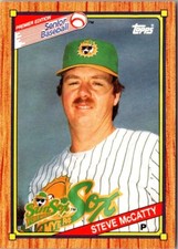 1989 Topps Senior League Steve McCatty #110 Fort Myers Sun Sox