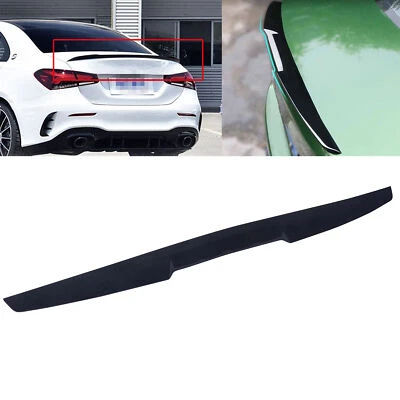 Universal Car Rear Roof Lip Spoiler Tail Trunk Wing with Sticker TPU Black 120cm Foto 1 de 4