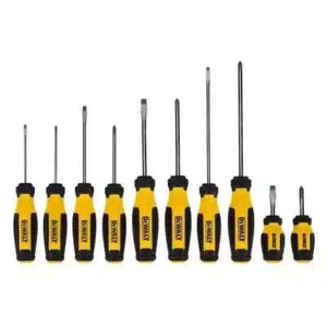 Screwdriver Set (10-piece) | Dewalt Durable Magnetic Ergonomic Pc Grip Back - Picture 1 of 5