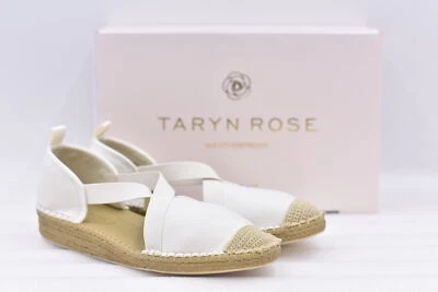 Cuña recortada Taryn Rose Quin para mujer en blanco talla 10 Foto 1 de 4