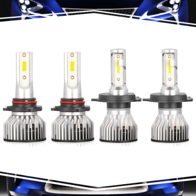 Para Nissan 240SX 1995-1996 2 Pares 6000K H4/9003+9005 Faros Foto 1 de 4