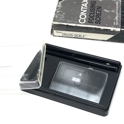 • Pantalla de enfoque Contax escala cruzada en carcasa original de fábrica NUEVO stock antiguo Foto 1 de 3