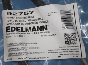 Edelmann 92757 ~ Power Steering Pressure Line Hose Assembly - Picture 1 of 4