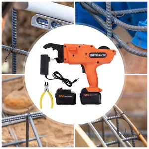 Máquina de atar barras de refuerzo automática de mano herramienta de construcción de niveles refuerzo de iones de litio - Imagen 1 de 17