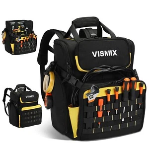 Tool Backpack Large Tool Bag Backpack For Men Heavy Duty Hvac Tool Backpack Bag - Picture 1 of 8