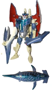 Transformers Beast Wars CYBERSHARK 100% Complete walmart reissue of 1997 shark - Picture 1 of 8