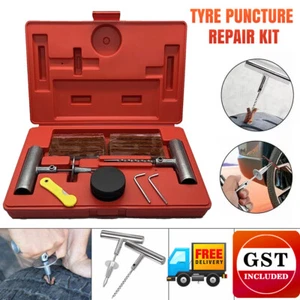 37X Tyre Puncture Repair Kit (JS78) Tire Recovery Car 4WD Offroad Plugs Tool AU - Picture 1 of 16