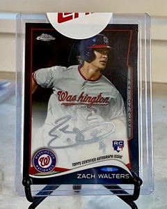 2014 Topps Chrome - Rookie Autographs #62 Zach Walters Black 12/25 - Picture 1 of 1