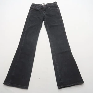 Wrangler Girls Youth Q Baby Bootcut Jeans Size 10 Black Western Denim (24x28) - Picture 1 of 10
