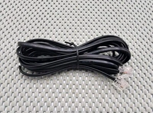 Replacement Telephone Modular Cable Black Phone Cord - Picture 1 of 2