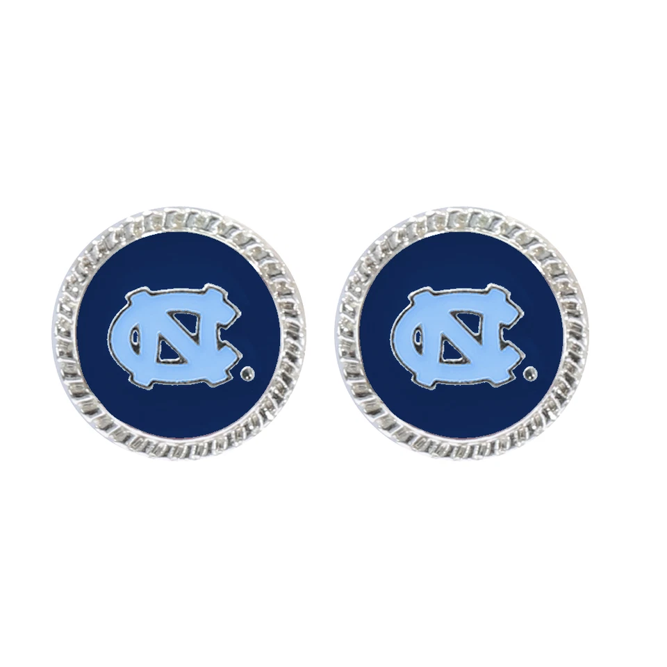Nuevos aretes Eudi para mujer North Carolina alquitranados, NCAA Foto 1 de 1