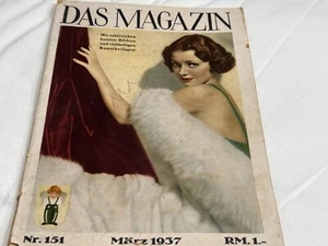 March 1937 German Das Magazin Risqué Vintage - Imagen 1 de 9