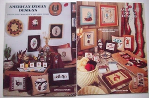 Lot of 2 American Indian Designs Southwestern cross stitch needlepoint patterns - Picture 1 of 5