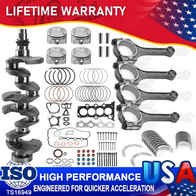 Kit de reconstrucción de motor cigüeñal GDI de 1,6 L para Hyundai Accent Veloster Kia Rio Soul Foto 1 de 4