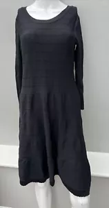 Brand new Seraphine maternity knitted A line claire dress black size 8 - Picture 1 of 9