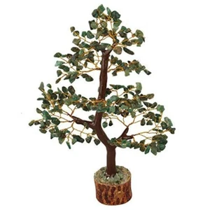 Green Jade Natural Gemstone Crystal Money Tree Good Luck Prosperity Feng Shui - Bild 1 von 4