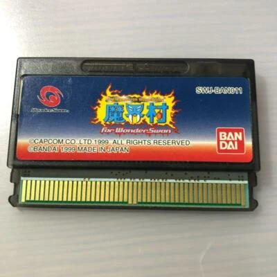 Makaimura For Wonder Swan WS Bandai Japanese ver. USED Good No Box - Image 1 of 2