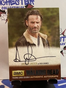 The Walking Dead Season 4 ANDREW LINCOLN Autograph As RICK GRIMES AL3 - Picture 1 of 5