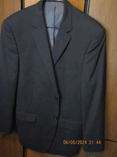 Cappotto sportivo Michael Kors 2 bottoni lana nero 44R