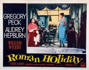 Roman Holiday Lobby Card Audrey Hepburn 1953 OLD MOVIE PHOTO
