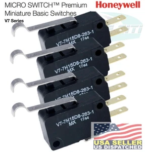 (Pack of 4) Club Car Golf Cart Part 3 Prong Micro Switch Replace OEM #1014807 - Picture 1 of 6