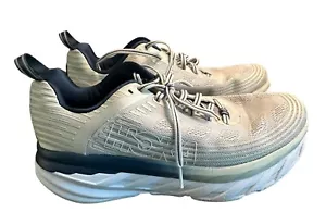 Hoka One One Bondi 6 Lunar Rock Running Shoes Womens Sz 10.5 D Wide 1019272 - Picture 1 of 9