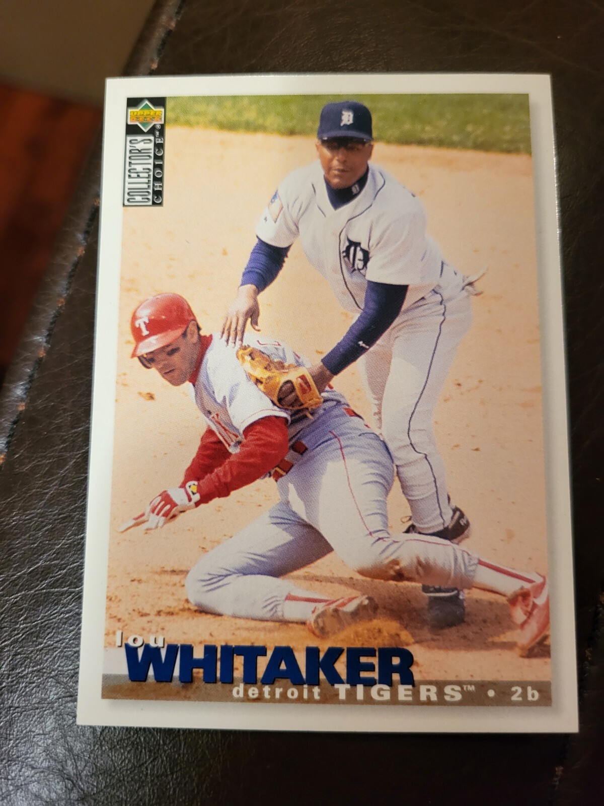 1995 Upper Deck Collector's Choice Lou Whitaker #475 Tigers (With Will Clark )