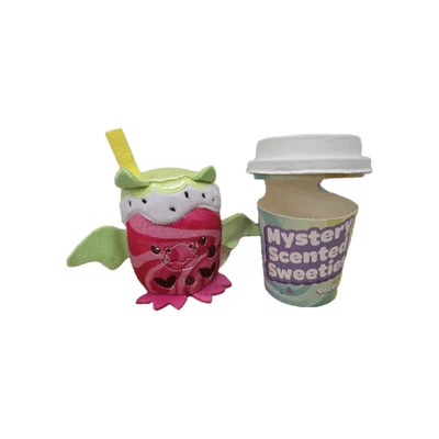 2025 Dan Dee Mystery Scented Sweeties Pineapple Dragonfruit Boba 3.5" Plush Clip - Image 1 of 4