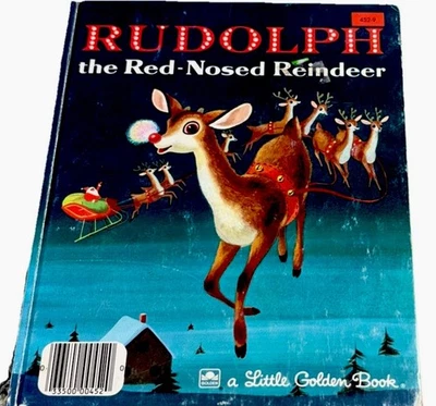 Rudolph The Red-Nosed Reindeer Vintage A Little Golden Book Christmas Xmas NICE - Image 1 of 4