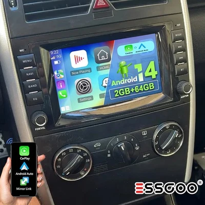 64GB Android 15 Autoradio GPS Mercedes BENZ A/B-Klasse Sprinter Viano VW Crafter - Bild 1 von 4