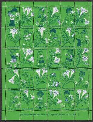USA Special Cindrella Stamps — 1976, Christmas / Give Easter Seals. Ref. 2026 - Image 1 of 2