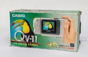 Rare Casio QV-11 Digital Camera from 1997 boxed! - Bild 1 von 1