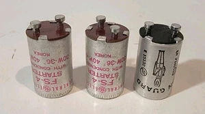 FS-4, FS-2C Universal Fluorescent Starter With Condenser Lights, Pinball GE, Etc - Picture 1 of 7