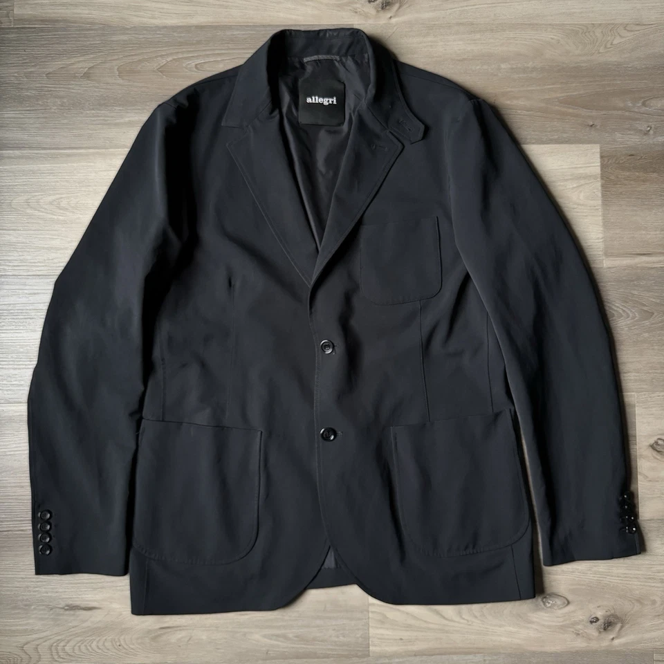 Allegri Milano Polytravel Stretch Waterproof Men’s Black Blazer IT 54 US 42 EUC - Image 1 of 4
