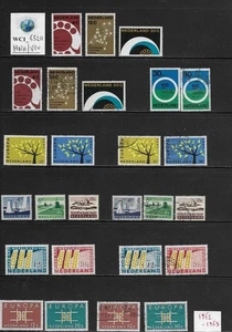 WC1_6520. NETHERLANDS. Valuable lot of 1962-1963 sets. MNH & Used - Picture 1 of 1