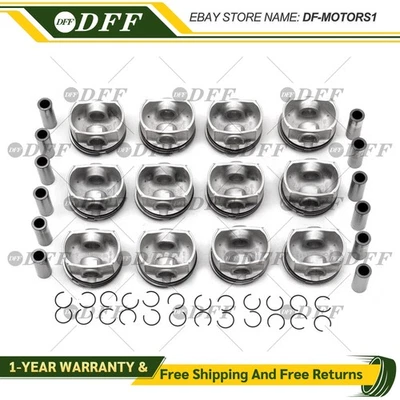 Conjunto de 12 anéis de pistão STD para Mercedes-Benz S650 S65 AMG W222 W221 M275 6.0 V12 - Imagem 1 de 4