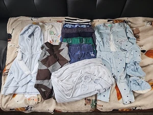 Lote de ropa para bebés niños de 0 a 3 meses Prendas para el torso Pantalones Ropa para dormir - Imagen 1 de 19