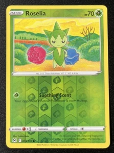 Juego de cartas coleccionables SWSH11: Lost Origin #014/196 Roselia Reverse Holo Pokemon - Imagen 1 de 2
