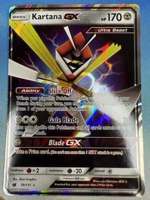 Kartana GX 70/111 Sun & Moon Crimson Invasion Full Art 2017 Pokemon Card - Image 1 of 2