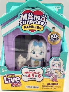 NIB Sealed Little Live Pets Dog House Maltese Play set Mama Surprise Families - Foto 1 di 7