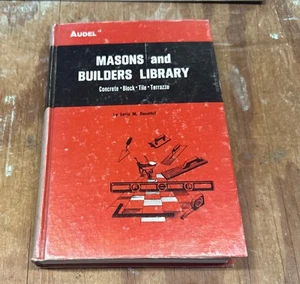 VINTAGE 1974 AUDEL MASONS AND BUILDERS LIBRARY VOLUME 1 HARDBACK BOOK - Foto 1 di 5