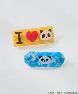 Jujutsu Kaisen × Erde Musik&Ökologie Panda Bild Haarspange Set Japan Neu - Bild 1 von 5