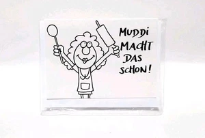 Mini Grußkarte Muttertagskarte Sprüchekarte Muddi Macht Das Schon Ca. A7 - Bild 1 von 3