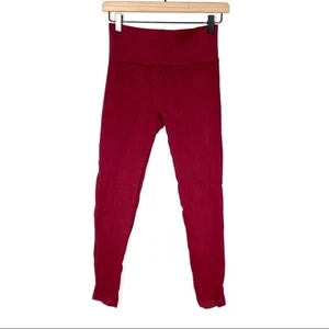 NWT Mend Athletics wine red compression waist yoga leggings pants size medium M - Picture 1 of 7