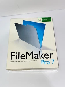 FileMaker Pro 7 Software for Mac CD-ROM Complete with Box, Manuals - Picture 1 of 21