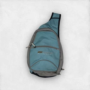 Vintage Reebok Authentic Mens Teal Crossbody Strap Sling Bag - Picture 1 of 8