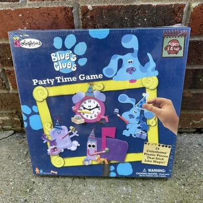 VTG Blue’s Clues Party Time Game 1998 Nick Jr Ages 3+ 2-4 Players SEALED - Image 1 of 4
