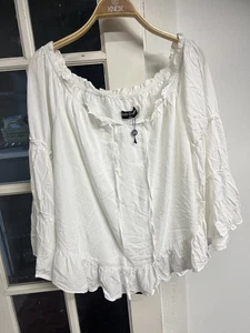 Nuevo con etiquetas Top Scarlett Darkness 2XL Renacimiento Victoriano Medieval Steampunk Romántico - Imagen 1 de 7